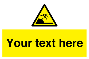 Custom Warning sudden drop in swimming or leisure pools